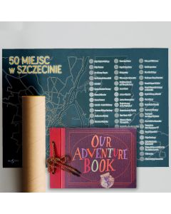 50 Miejsc w Szczecinie - Mapa Zdrapka + Album na Zdjęcia