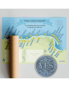 Odkrywca Wybrzeża - Mapa Zdrapka + Moneta Tak-Nie do Zdrapywania
